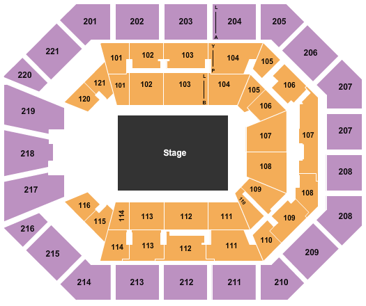 Matthew Knight Arena PBR Seating Chart